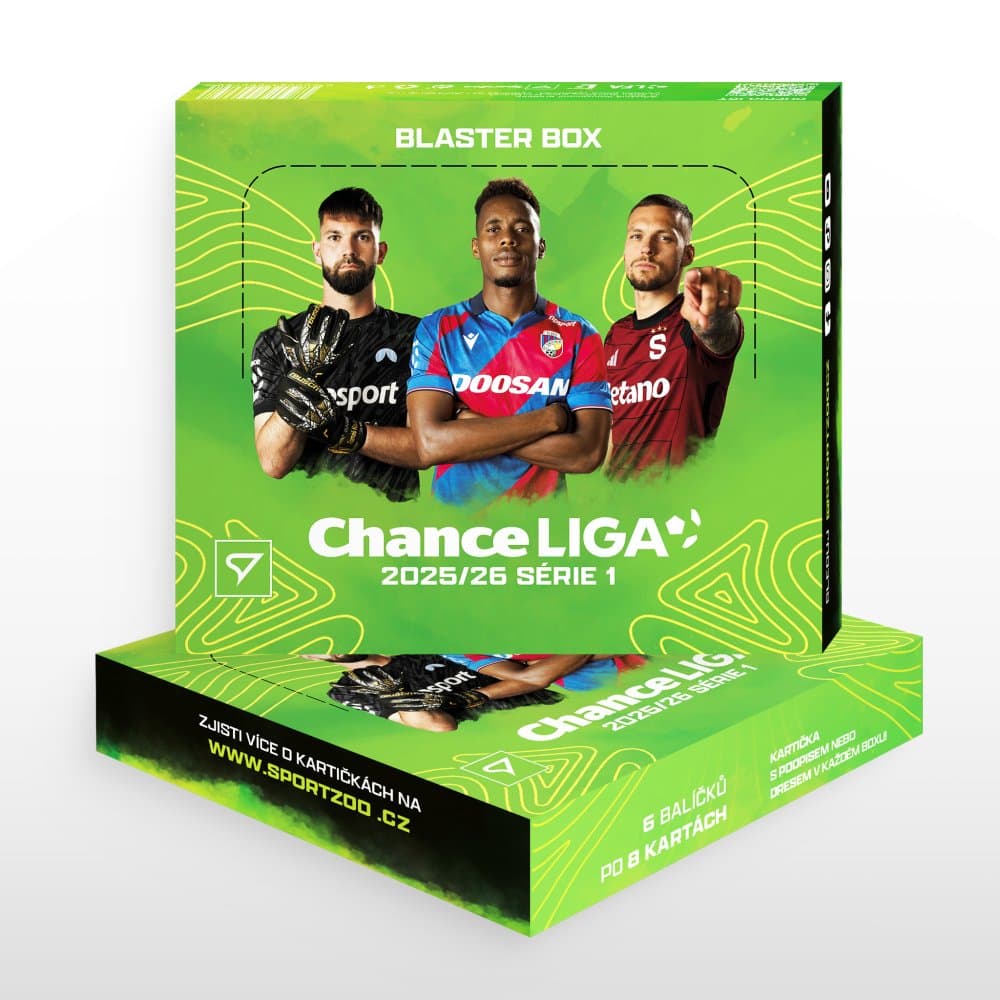 Blaster box - fotbalové kartičky SportZoo Chance Liga 2025/26 - 1. série