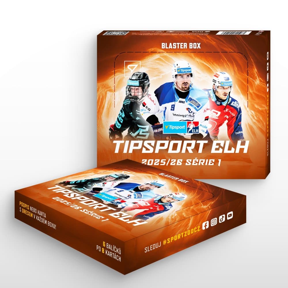 Blaster box - hokejové kartičky SportZoo Tipsport ELH 2025/26 - 1. séria